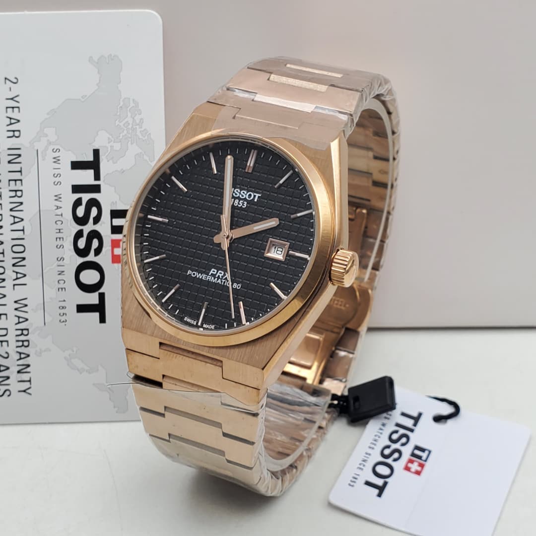 Tissot PRX Powermatic 80 Rose Gold White Dial