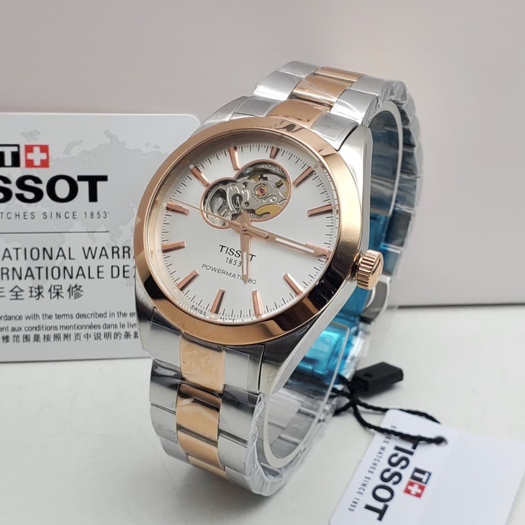 Tissot Powermatic 80 Open Heart Rose Gold Two-Tone