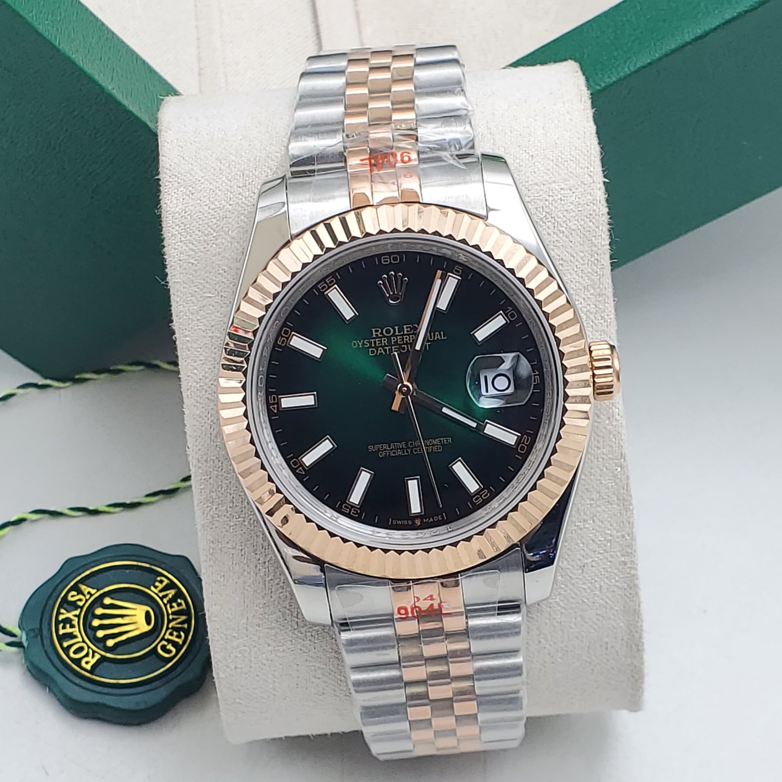 Rolex Oyster Perpetual DateJust– Emerald Green Dial
